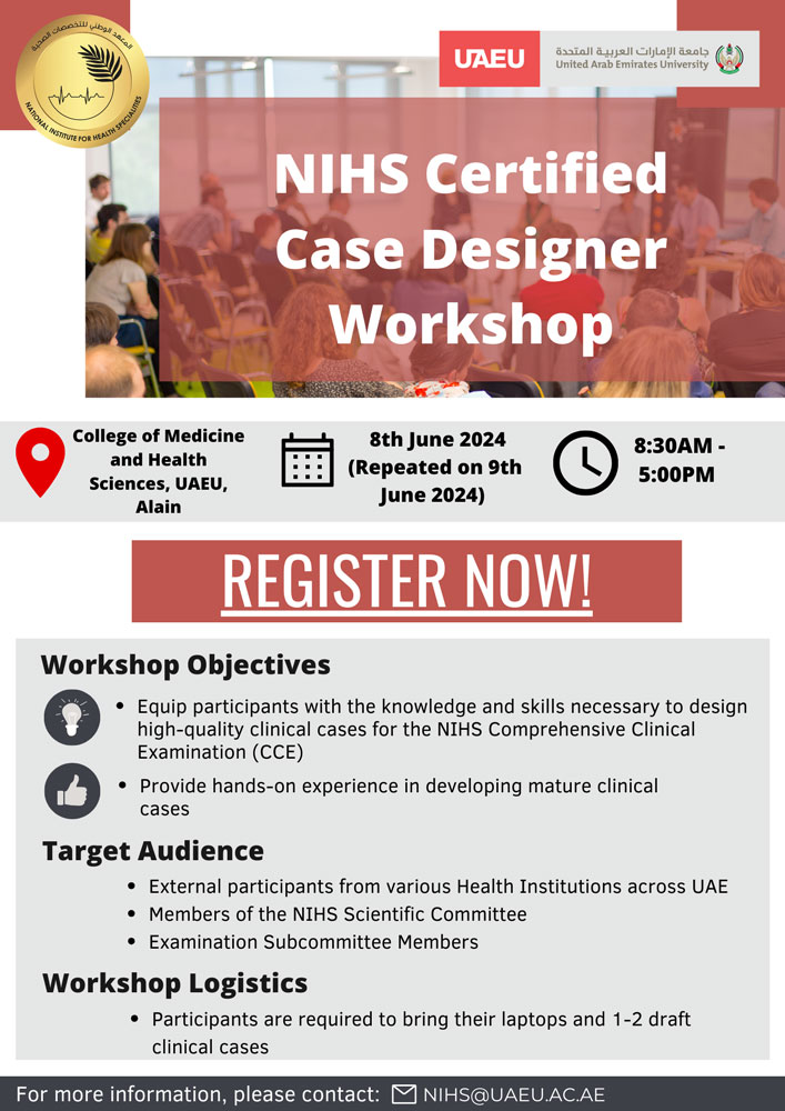 NIHS Certified Case Designer Workshop